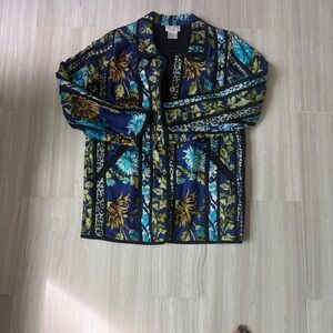 Victor Costa Vibrant Blue and Green Jacket